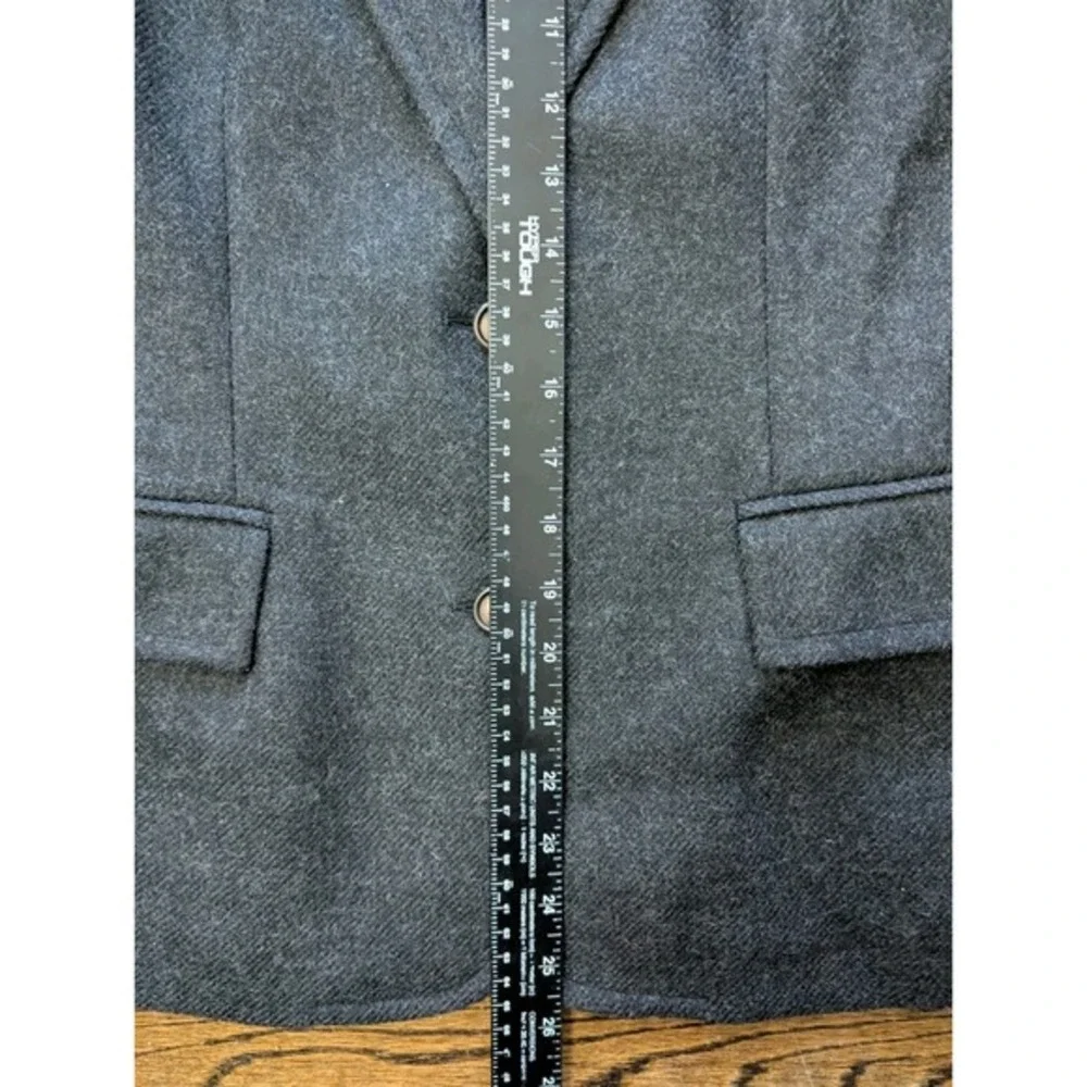 KORS Michael Kors Bergdorf Goodman Gray Wool Blazer Sz 8 Made‎ In Italy Luxury